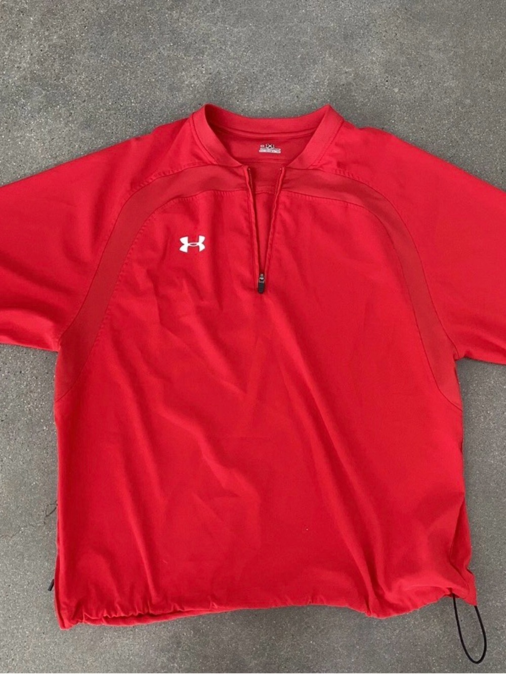 Under Armour Men’s Red Short-Sleeve Half-Zip Pullover